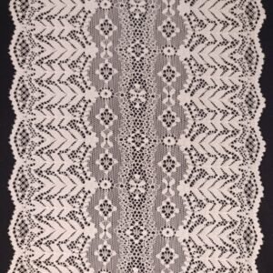 Renda Delicate 189 branca com padrão sofisticado para lingerie.