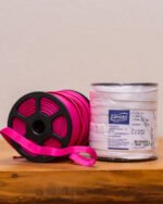 Elástico Viés de Arco Taquara 10 em rolo com 50 metros para acabamento em lingerie e moda íntima.