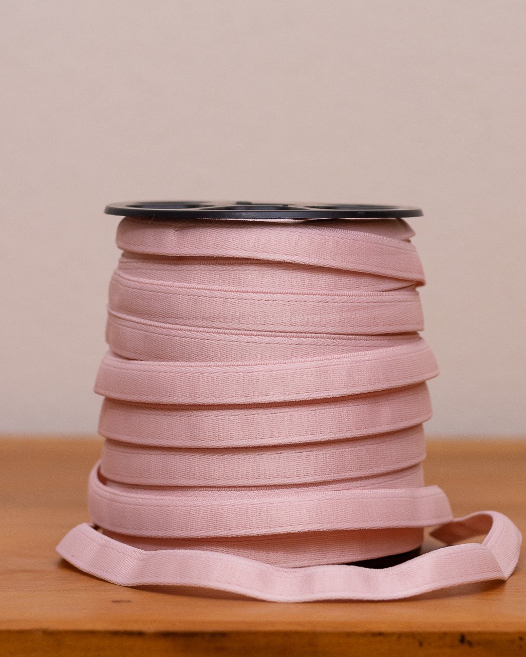 Elástico viés de arco Taquara 10 cor Rosa BB para lingerie infantil e enxoval