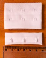 Fecho colchete duplo para sutiã 60mm — suporte firme e estrutura ideal para peças maiores.