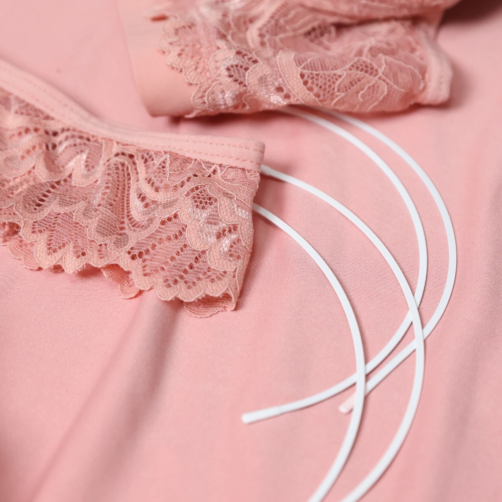 Kit Tulipa da Evelin Tecidos e Aviamentos para lingerie, com rendas, elásticos e aviamentos para confecção completa.
