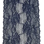 Renda Evelin 119 azul-marinho com textura elegante e toque macio.