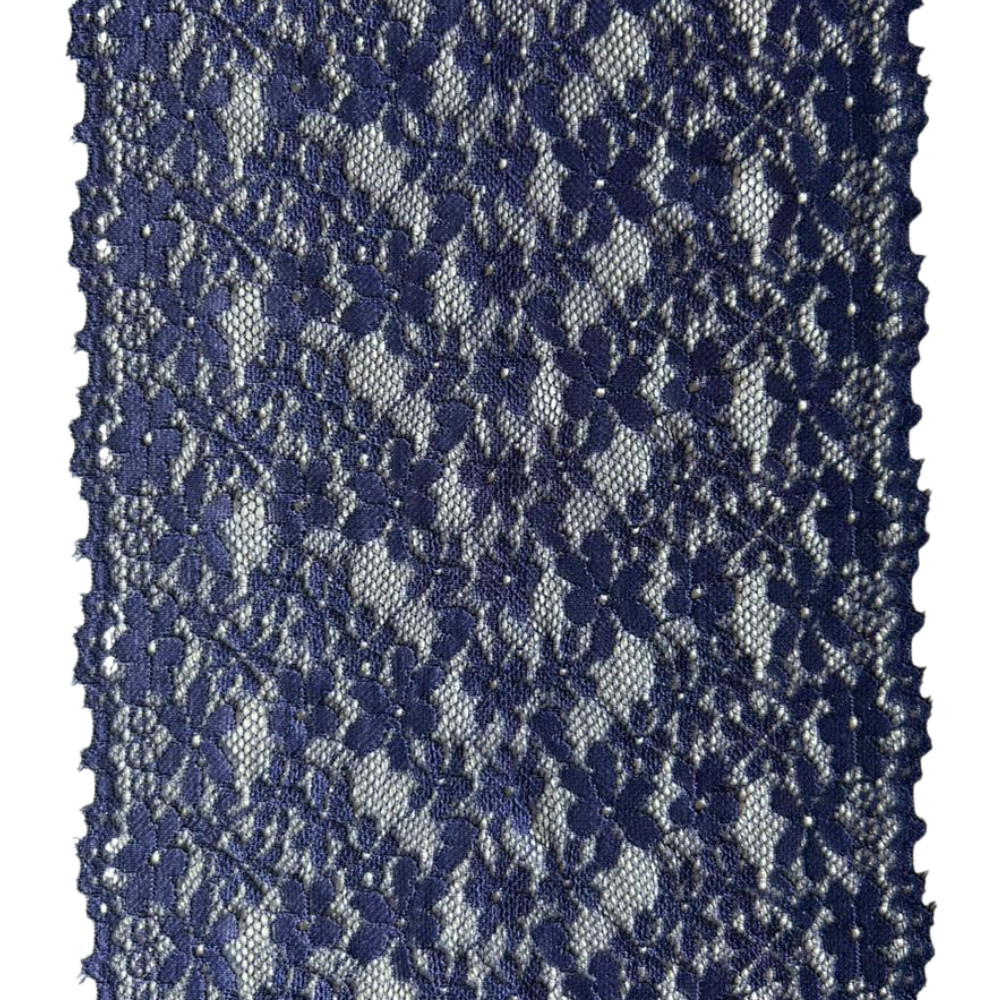 Renda 001 na cor azul c com desenho exclusivo Evelin