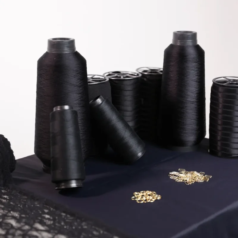 Kit fabricação conjunto sem bojo em renda Evelin Tecidos para produção de lingerie sofisticada