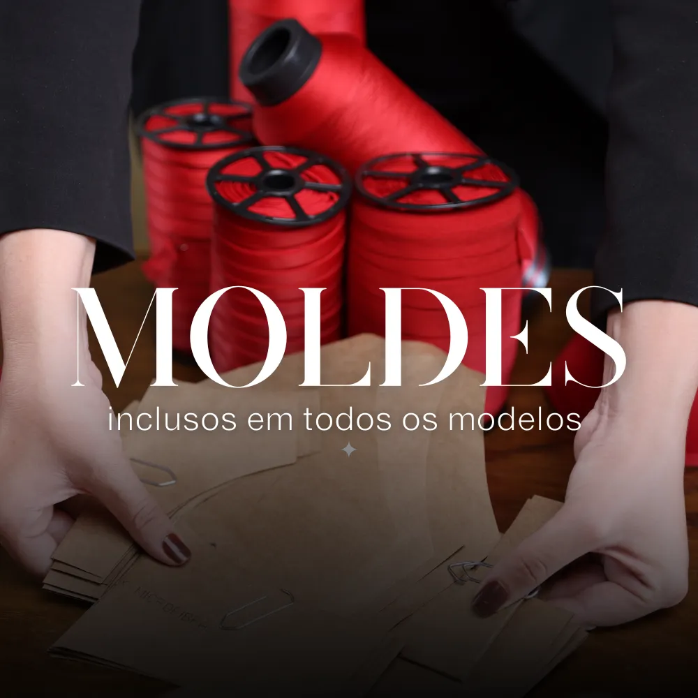 kit fabricação de lingerie com moldes inclusos para facilitar produção